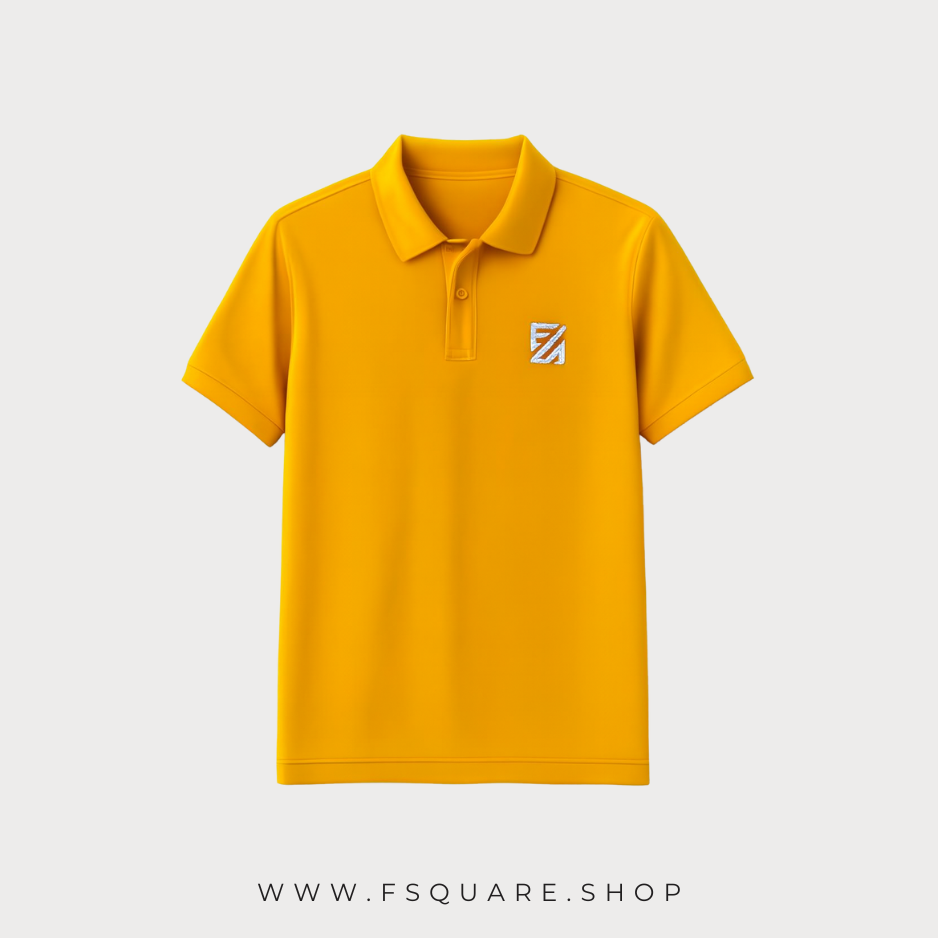 Classic Black Polo T-Shirt with Embroidered Logo