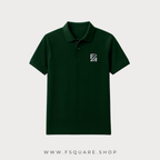 Classic Black Polo T-Shirt with Embroidered Logo