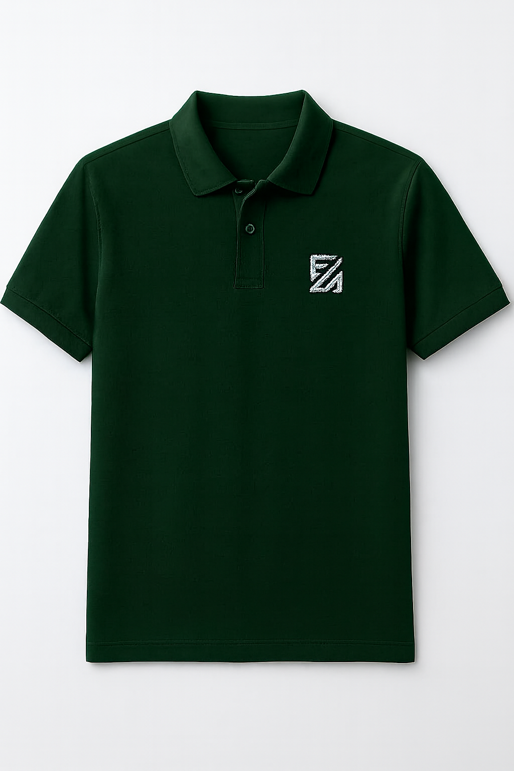 Classic Black Polo T-Shirt with Embroidered Logo